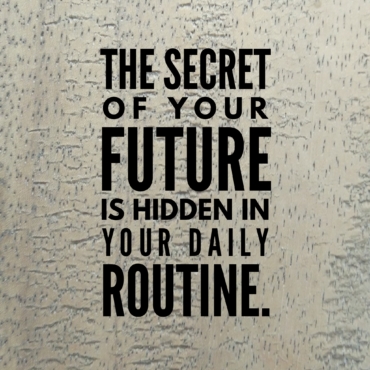 “People do not decide their futures; they decide their habits and their habits decide their futures.”  – F. M. Alexander