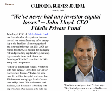 Fidelis & John Lloyd Featured in California Business Journal